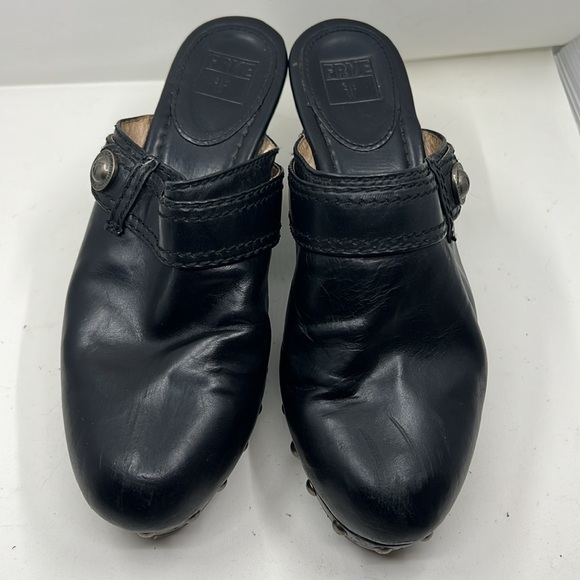 Frye Leather Clogs, Size 7, Worn Once - Picture 2 of 6